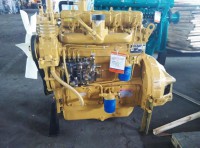 陝西濰坊華旭4100四缸柴油發動機工程機械用，配套130離合器，帶打氣泵助力泵接口